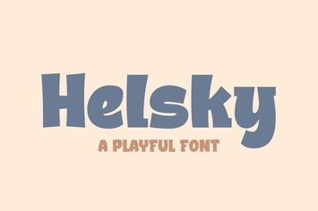 Helsky a Playful Font