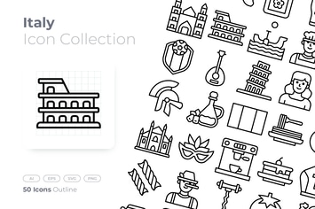 Italy Outline Icon