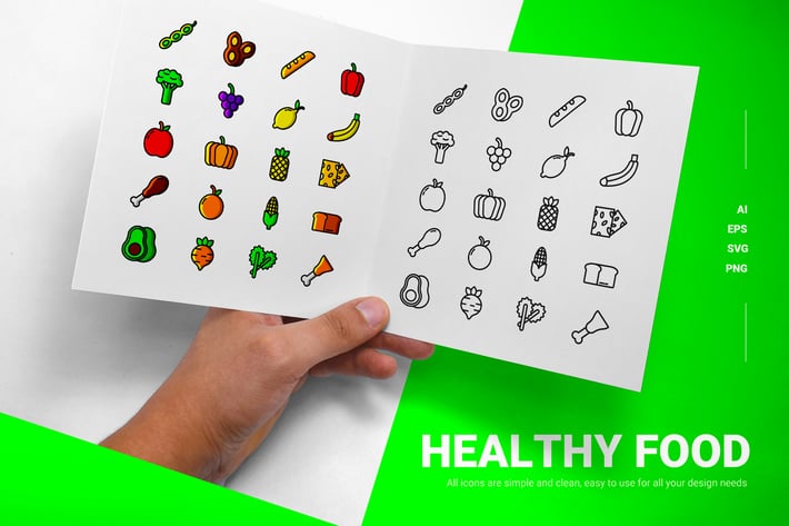 Healthy Food - Icons