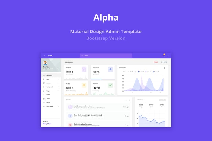 Alpha - Material Design Admin Template