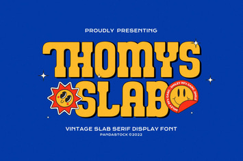 Thomys Slab - Bold Vintage Font