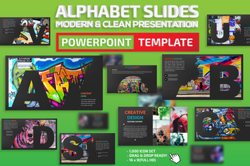 Alphabet Slides Powerpoint Template