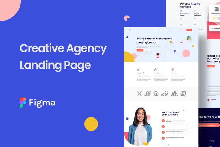 Ative - Creative Agency Landing Page Design Figma
