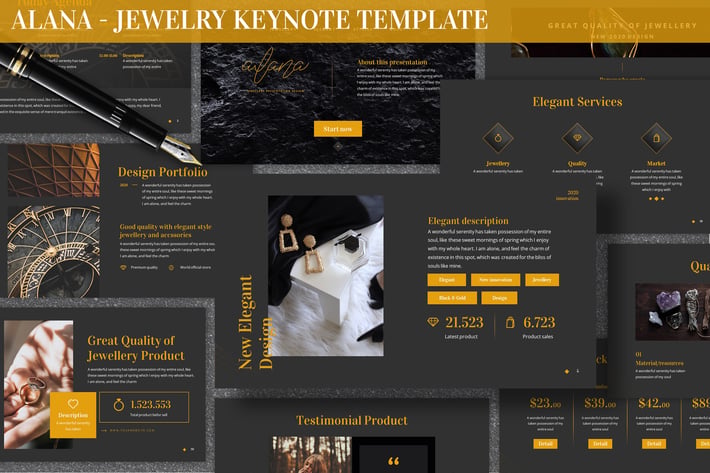 Alana - Jewelry Keynote Template
