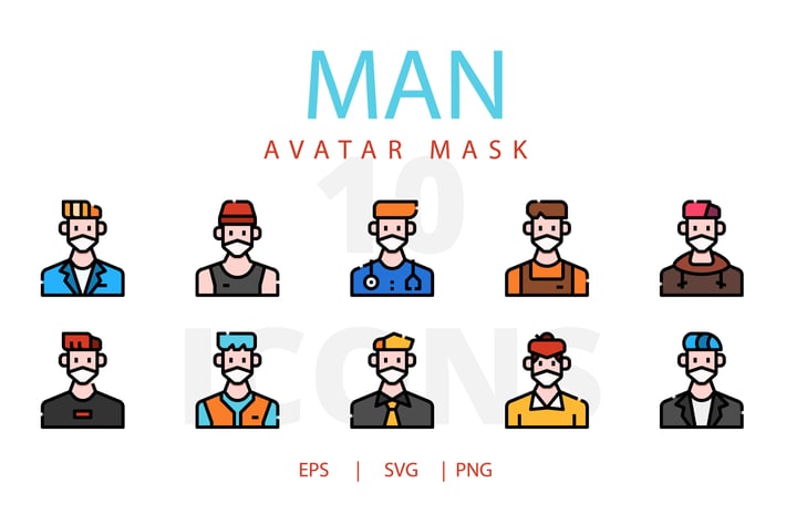 Man avatar mask
