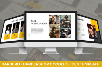 Barbero - Barbershop Google Slides Template