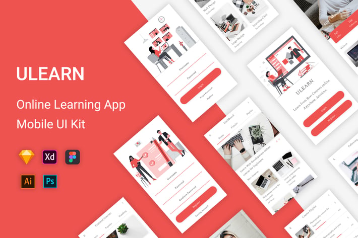 ULEARN - Online Learning UI Kit