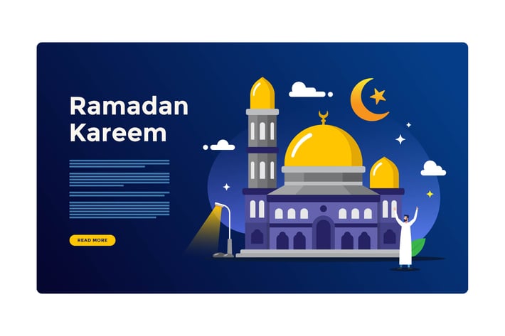 Ramadan Mubarak Illustration