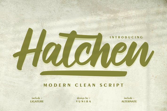 Hatchen | Modern Clean Script
