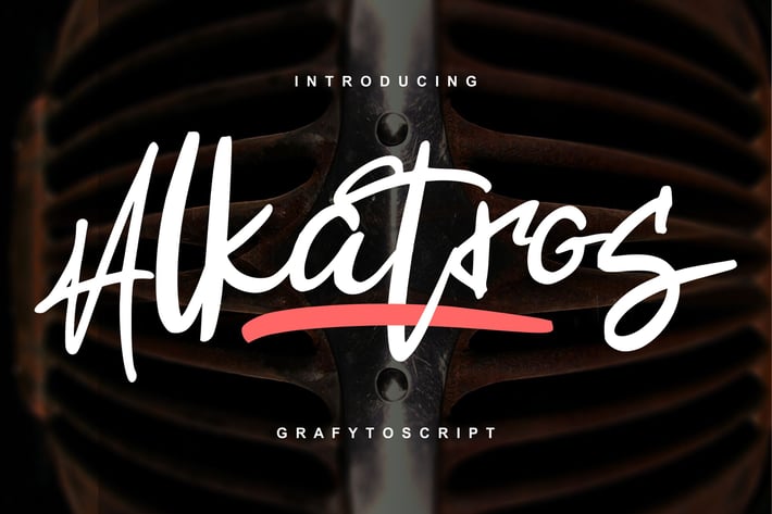Alkatros | Grafyto Script Font