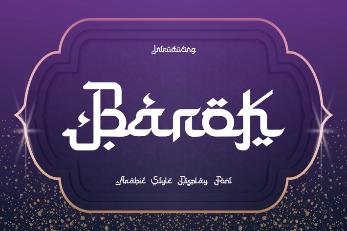 Barok - Arabic Style Typeface
