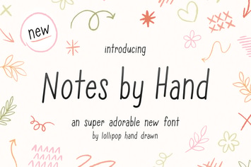 Notes by Hand Font