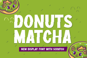 Donuts Matcha || Display Font