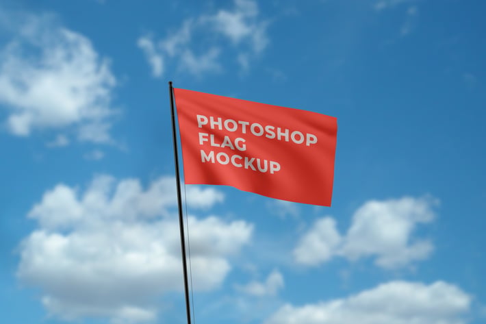 Photorealistic Flag Mockup