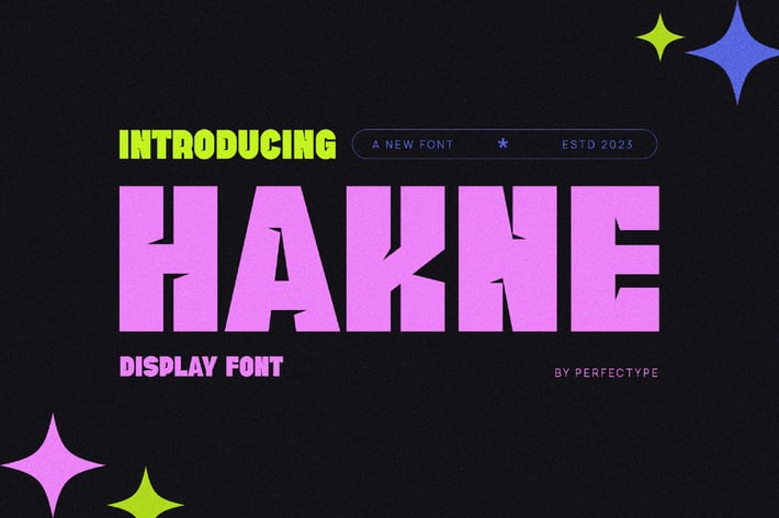 Hakne Modern Futuristic Sans Serif Font