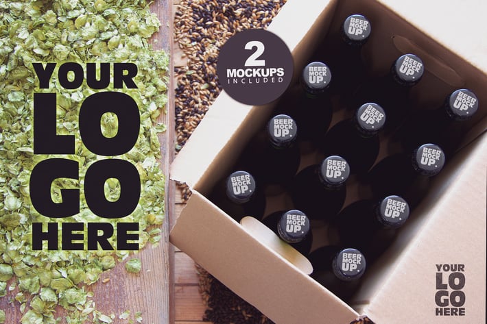 Beer Box & Caps Duo | Logo