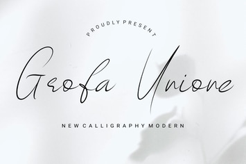 GrofaUnione - Calligraphy Modern Font