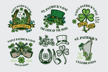 Saint Patrick's Day Badges