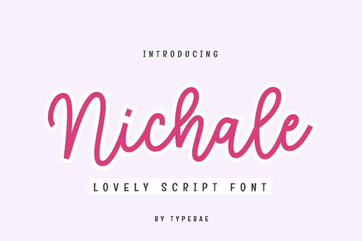 Nichale - Lovely Handwritten Script Font