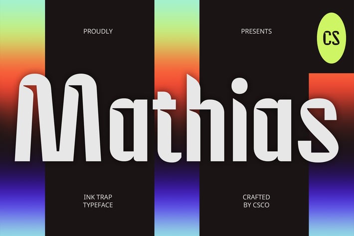  Mathias – Inktrap Font
