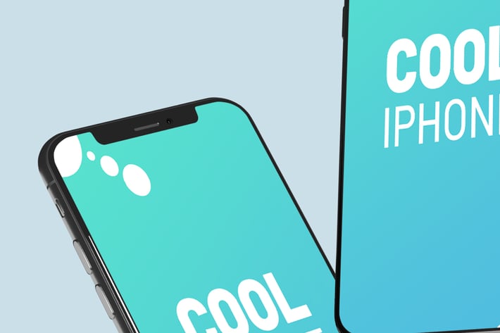 Stylish Floating Iphone - Mockup