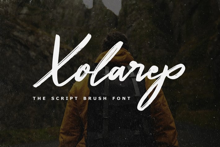 Xolarep - The Script Brush Font