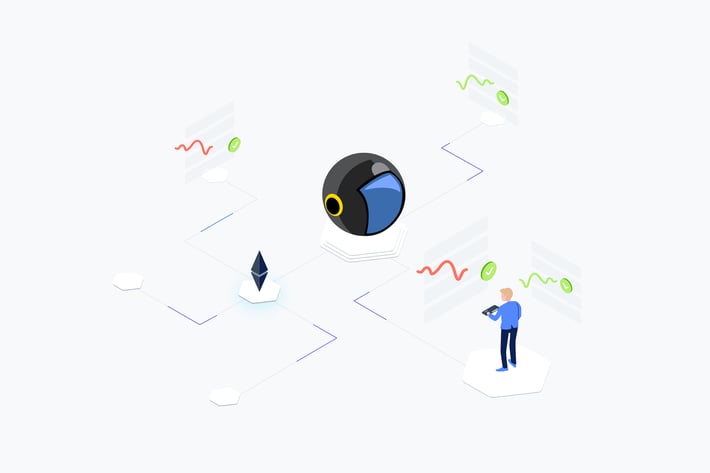 AI Signals Trading Isometric Illustration