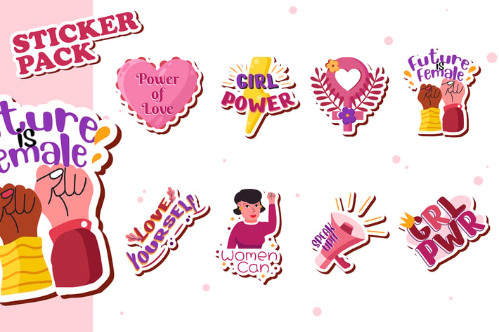 Female Stickers