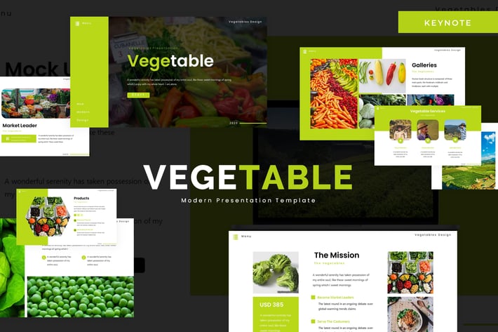 Vegetable - Keynote Template