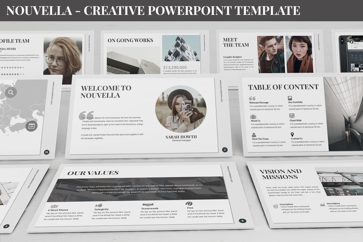 Nouvella - Creative Powerpoint Template