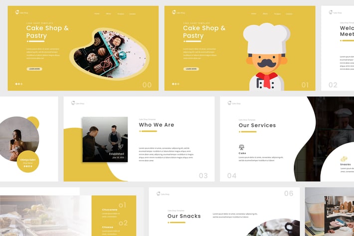 Cake Shop Powerpoint Presentation Template