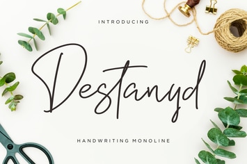 Destanyd Monoline Wedding Font