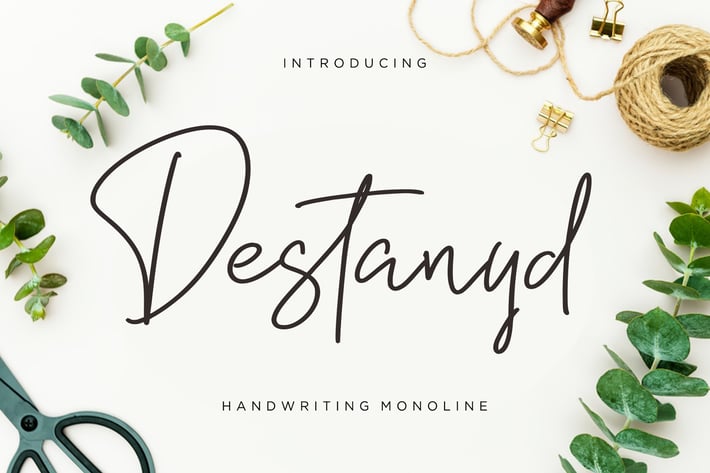 Destanyd Monoline Wedding Font