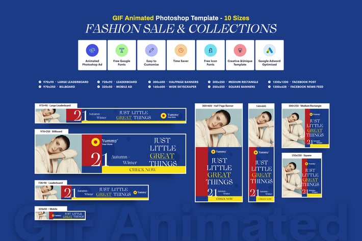 GIF Banners - Fashion Sale Banners Ad