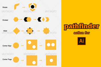 pathfinder action for adobe illustrator