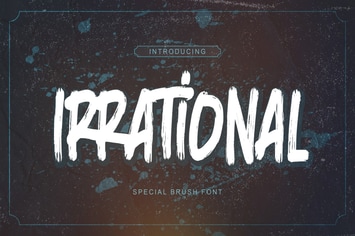 Irrational - Special Brush Font