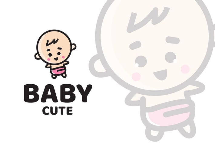 Baby Cute Logo Template
