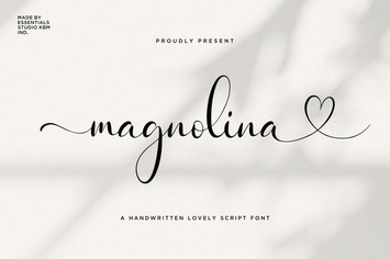 ES Magnolina -  Script with love Tails and Swash