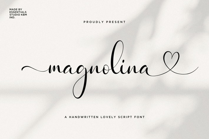 ES Magnolina -  Script with love Tails and Swash