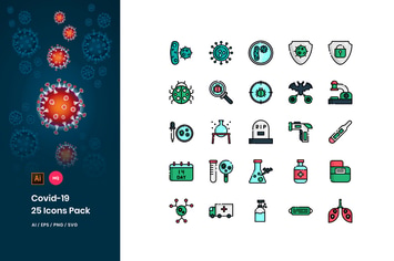 Covid-19 Icons Pack