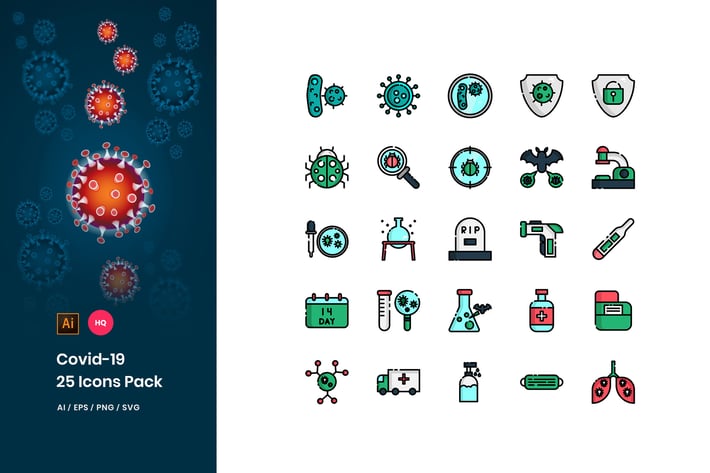 Covid-19 Icons Pack