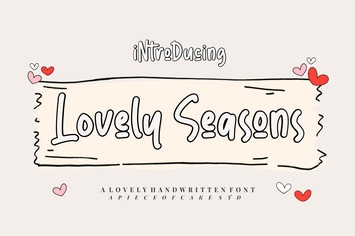 Lovely Seasons - A Handwritten Font