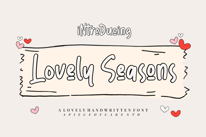 Lovely Seasons - A Handwritten Font