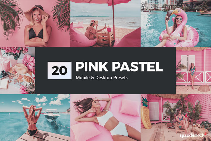20 Pink Pastel Lightroom Presets & LUTs