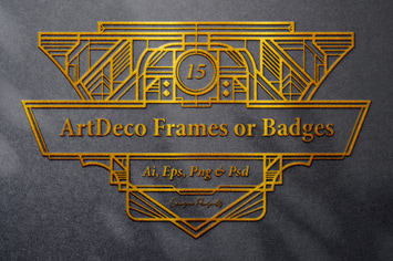 15 Frames - Art Deco Ornament