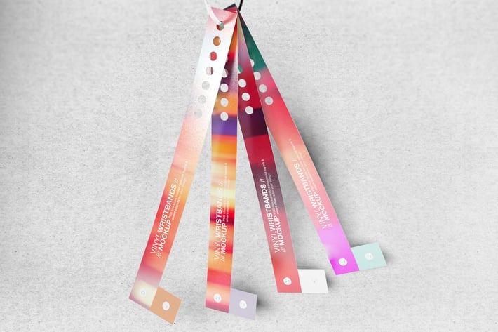 Vinyl Wristbands Mockup Vol3