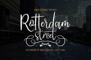 ROTTERDAM STREET - handlettered