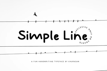 Simple Line Font