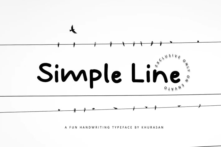 Simple Line Font