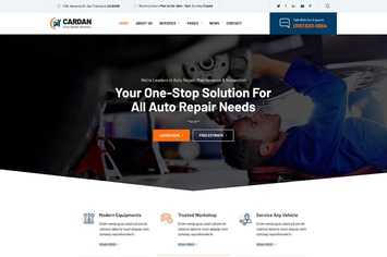 Cardan - Car Repair Services PSD Template